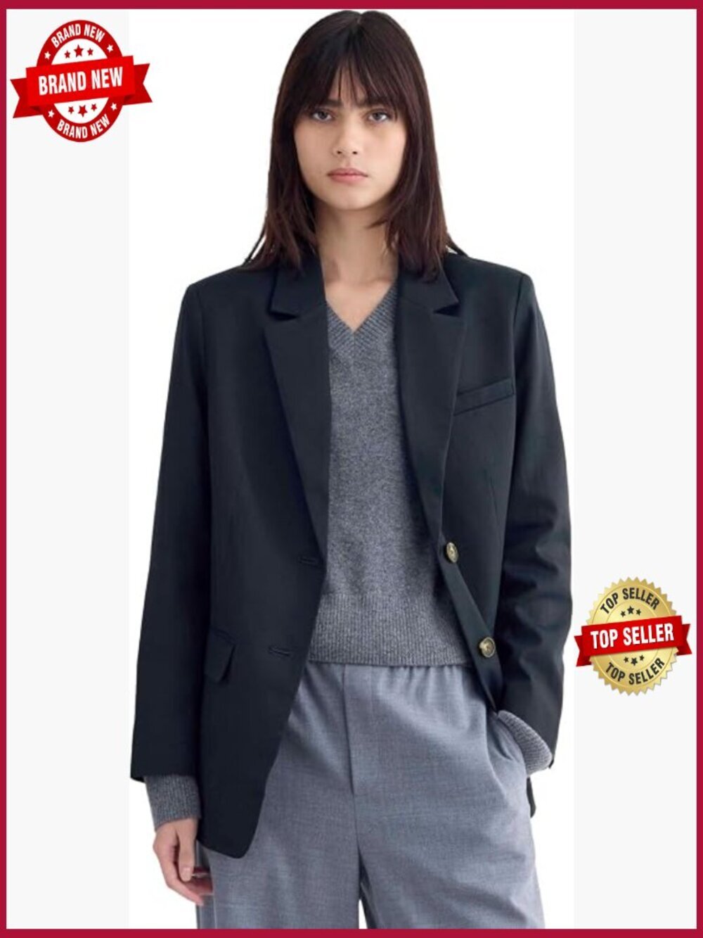 Women's Oversized Blazer - Buttersmooth TENCEL Lyocott